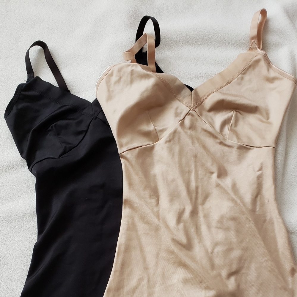 Two Spanx Camis (One nude, one black)